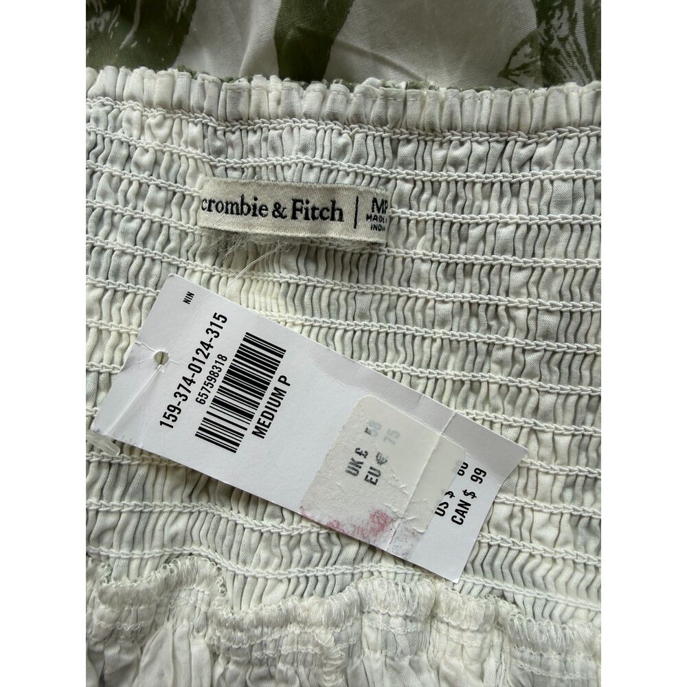 Abercrombie & Fitch Emerson Poplin Puff Sleeve Mini Dress - Picture 7 of 8